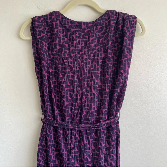 ANTHROPOLOGIE MAEVE KARSTEN GEOSCOPE BELTED JUMPSUIT SIZE SMALL geometric boho S - Picture 8 of 16